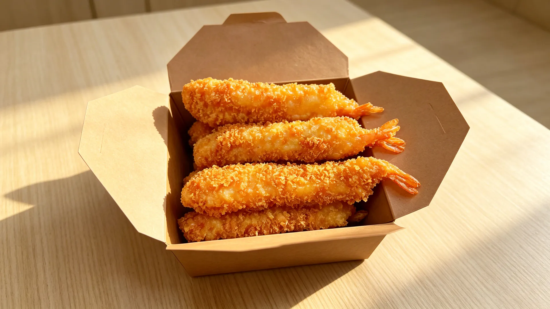 Prawns lightly coated in batter and deep-fried, typically served as eight pieces at Dragon Palace, a Chinese Restaurant in Vacaville